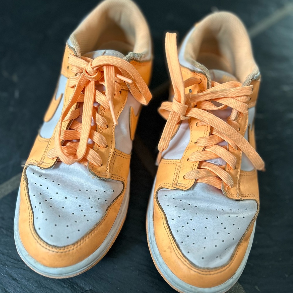 Nike Orange and White Athletic Shoes